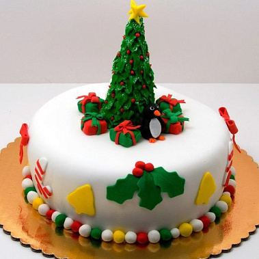Торт новогодняя ель купить - красноярск.сладкоежкин.рф