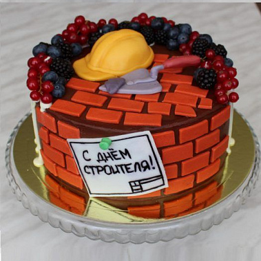 Торт подарок строителю купить - красноярск.сладкоежкин.рф