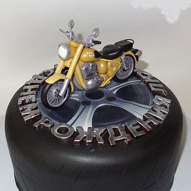 Торт жёлтый мотоцикл купить - красноярск.сладкоежкин.рф